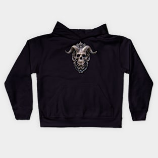 Horned Skull Kids Hoodie